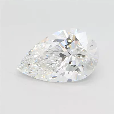 2.09ct E VVS2 Rare Carat Ideal Cut Pear Lab Grown Diamond
