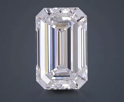 1.33ct D VVS2 Rare Carat Ideal Cut Emerald Lab Grown Diamond