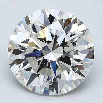 3.56ct K SI1 Rare Carat Ideal Cut Round Diamond