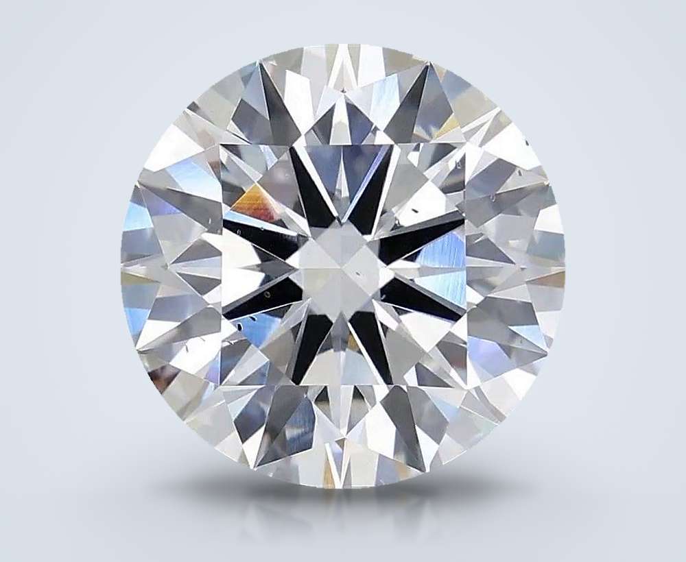4.24ct F SI1 Rare Carat Ideal Cut Round Lab Grown Diamond