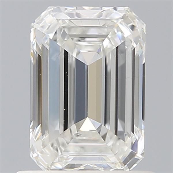 1.11ct F SI1 Rare Carat Ideal Cut Emerald Lab Grown Diamond