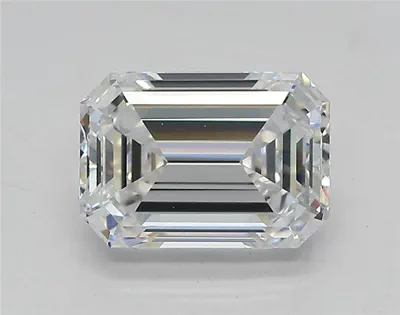 1.55ct D VS1 Rare Carat Ideal Cut Emerald Lab Grown Diamond