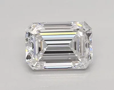 0.84ct D VVS2 Rare Carat Ideal Cut Emerald Lab Grown Diamond