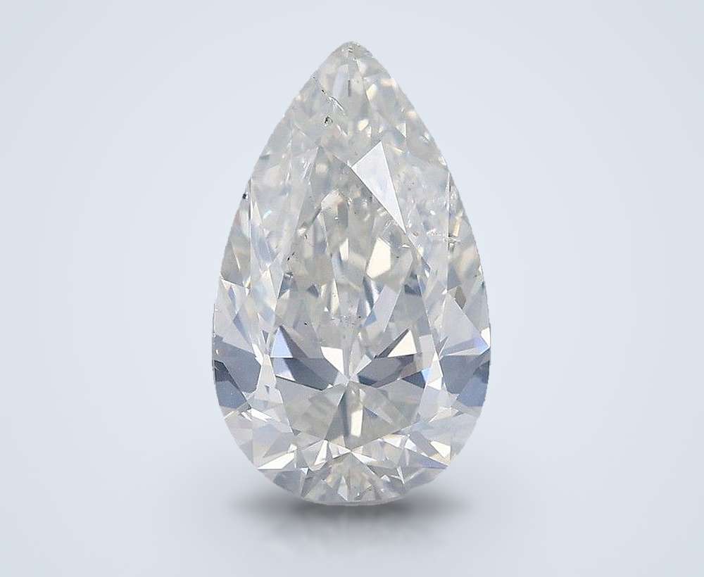 3.00ct H SI2 Rare Carat Ideal Cut Pear Diamond