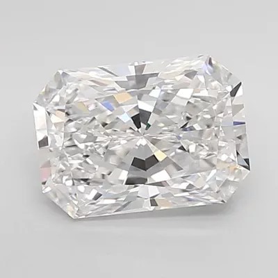 2.64ct D VVS2 Rare Carat Ideal Cut Radiant Lab Grown Diamond