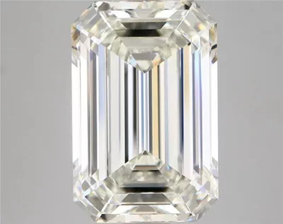 5.01ct J VVS1 Rare Carat Ideal Cut Emerald Diamond