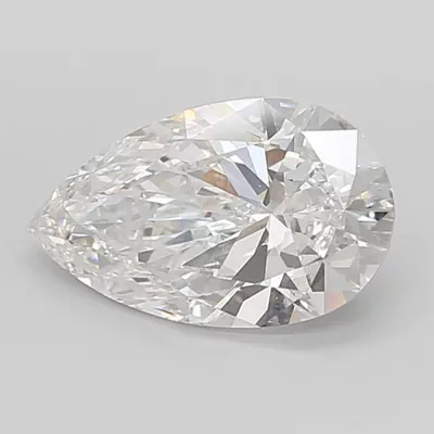 4.04ct F VS1 Rare Carat Ideal Cut Pear Lab Grown Diamond