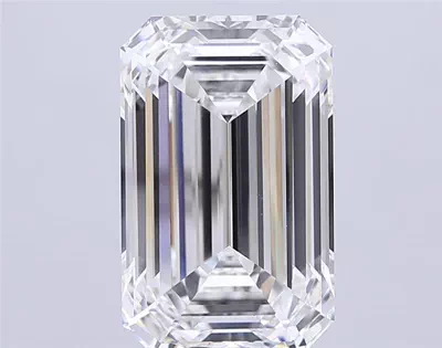 16.19ct F VVS2 Rare Carat Ideal Cut Emerald Lab Grown Diamond