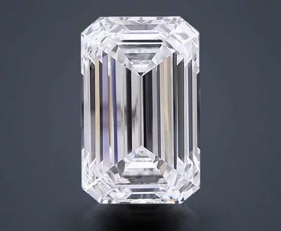 16.19ct F VVS2 Rare Carat Ideal Cut Emerald Lab Grown Diamond