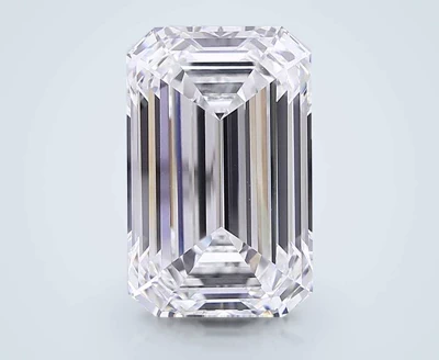 16.19ct F VVS2 Rare Carat Ideal Cut Emerald Lab Grown Diamond