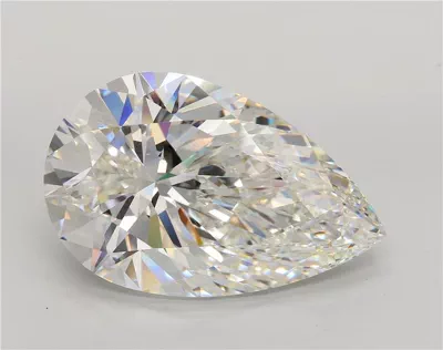 31.89ct G VVS2 Rare Carat Ideal Cut Pear Lab Grown Diamond