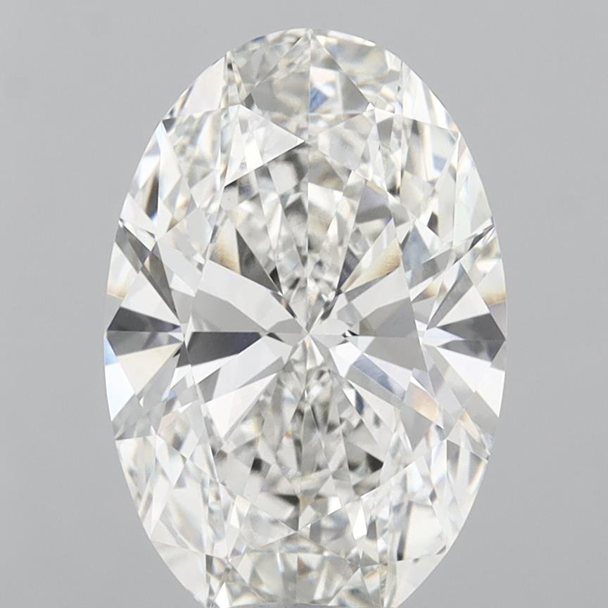 9.09ct G VVS2 Rare Carat Ideal Cut Oval Lab Grown Diamond