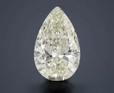 10.04ct K SI2 Rare Carat Ideal Cut Pear Diamond