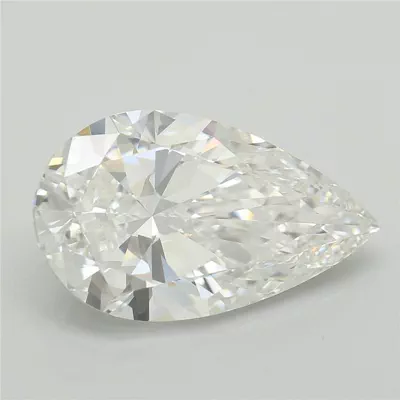 4.00ct E VVS2 Very Good Cut Pear Lab Grown Diamond