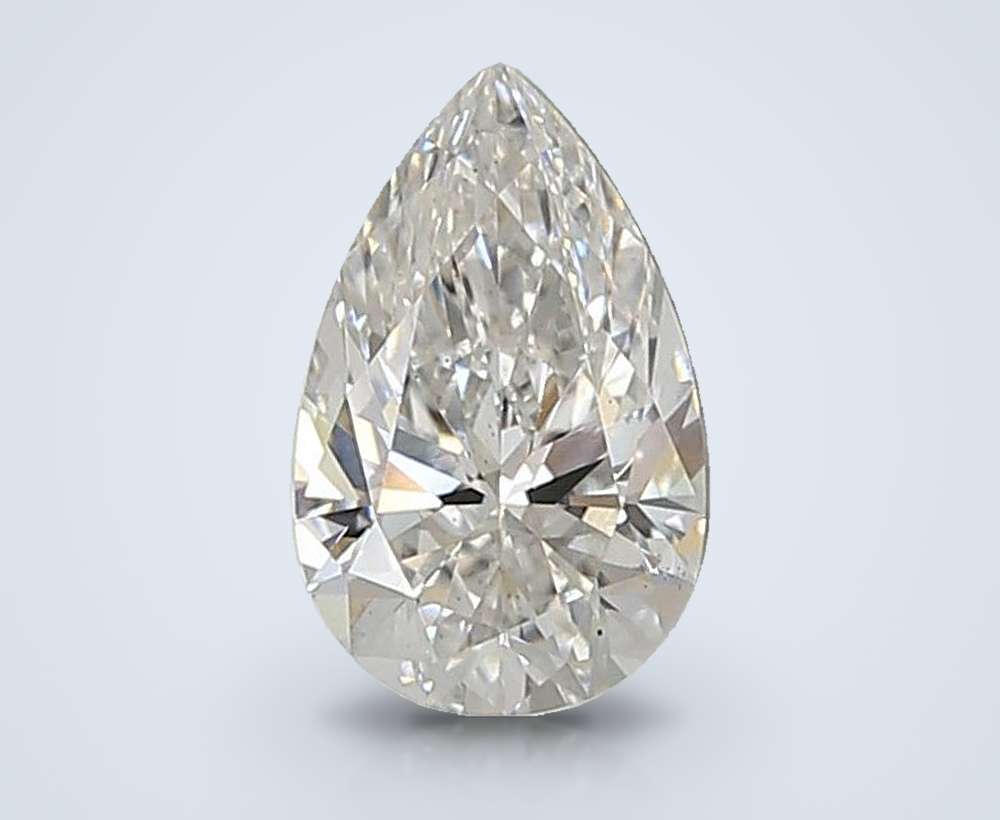 1.05ct E VS2 Rare Carat Ideal Cut Pear Lab Grown Diamond