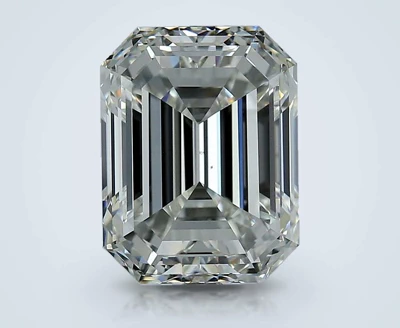 6.02ct H VS2 Rare Carat Ideal Cut Emerald Diamond