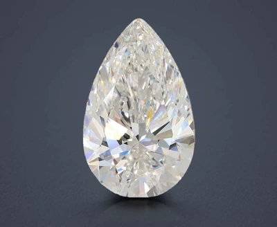 22.15ct F VS1 Rare Carat Ideal Cut Pear Lab Grown Diamond