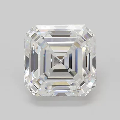 5.09ct E VS1 Rare Carat Ideal Cut Asscher Lab Grown Diamond