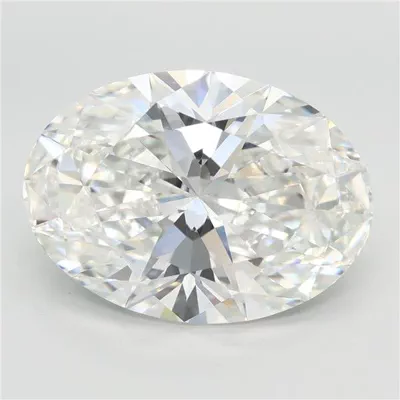 7.09ct F VVS2 Rare Carat Ideal Cut Oval Lab Grown Diamond