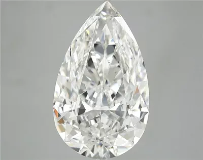 7.03ct F VS2 Rare Carat Ideal Cut Pear Diamond
