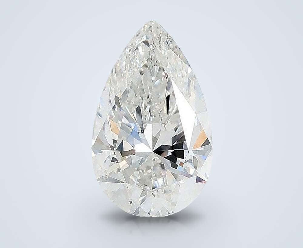 2.00ct F VS1 Very Good Cut Pear Lab Grown Diamond