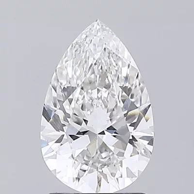 1.49ct F VS1 Rare Carat Ideal Cut Pear Lab Grown Diamond