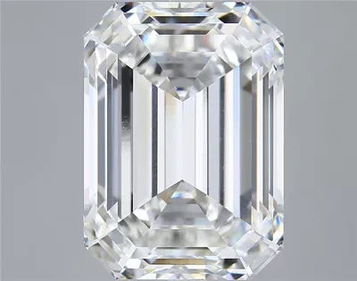 12.18ct F VVS2 Rare Carat Ideal Cut Emerald Lab Grown Diamond