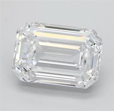 14.05ct F VVS1 Rare Carat Ideal Cut Emerald Lab Grown Diamond