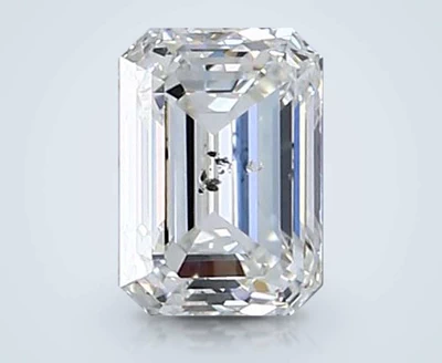 0.92ct G SI2 Rare Carat Ideal Cut Emerald Diamond