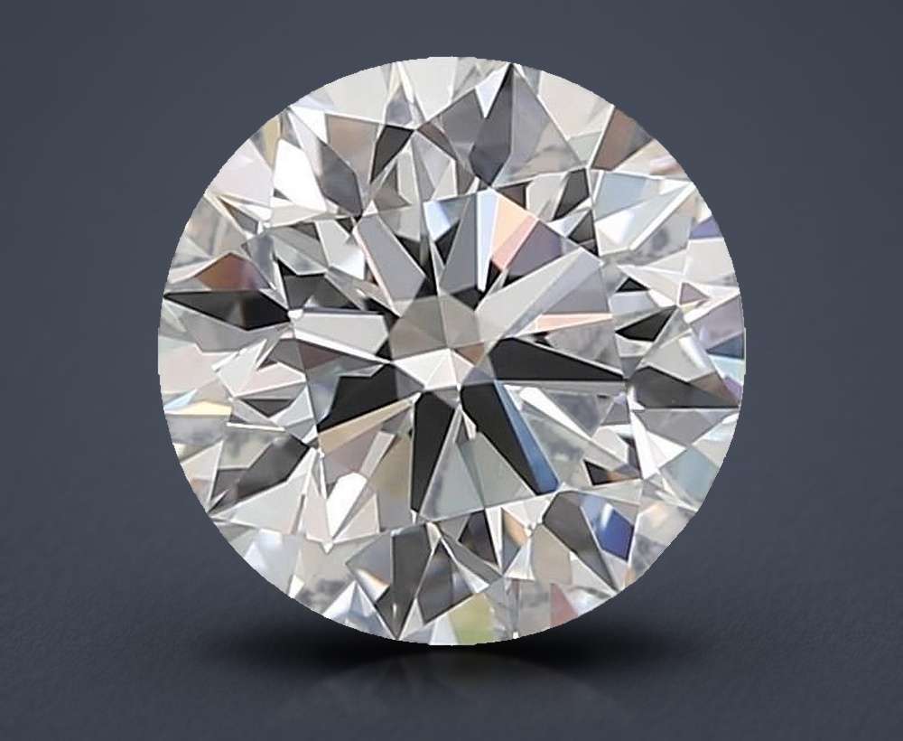 2.83ct F VVS1 Rare Carat Ideal Cut Round Lab Grown Diamond