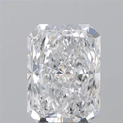 3.56ct E SI1 Rare Carat Ideal Cut Radiant Diamond