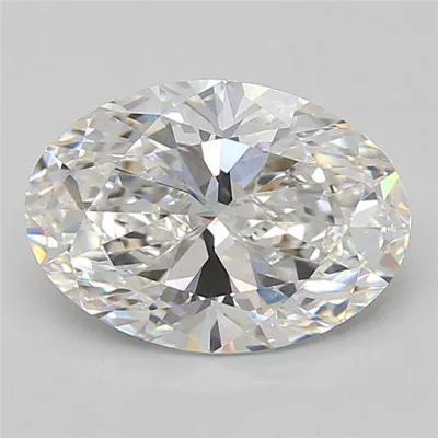 3.08ct E VS1 Rare Carat Ideal Cut Oval Lab Grown Diamond