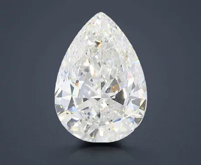 20.03ct G VVS2 Very Good Cut Pear Lab Grown Diamond