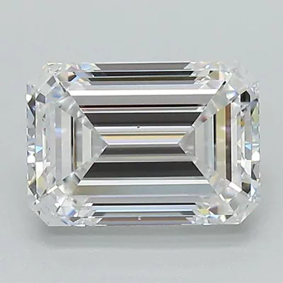 1.80ct D VS2 Good Cut Emerald Lab Grown Diamond