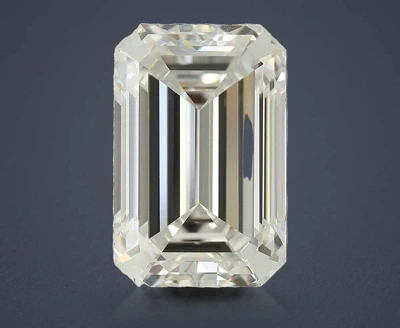 5.30ct F VVS2 Rare Carat Ideal Cut Emerald Lab Grown Diamond