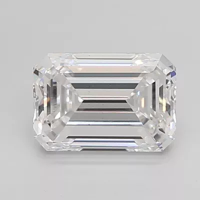 3.01ct E VS1 Excellent Cut Emerald Lab Grown Diamond