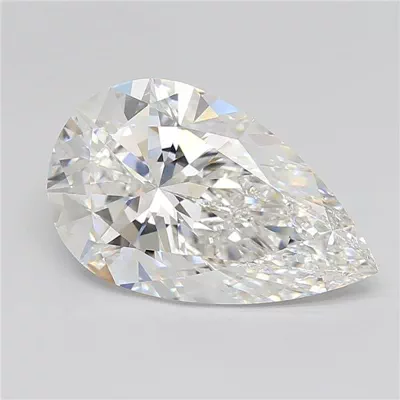 7.09ct E VVS2 Rare Carat Ideal Cut Pear Lab Grown Diamond