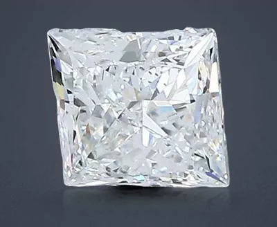 1.00ct F VS2 Rare Carat Ideal Cut Princess Diamond