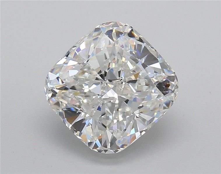5.02ct F VVS2 Rare Carat Ideal Cut Cushion Lab Grown Diamond