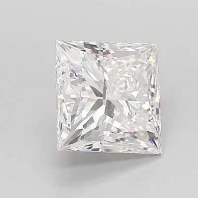 2.09ct E VS1 Rare Carat Ideal Cut Princess Lab Grown Diamond
