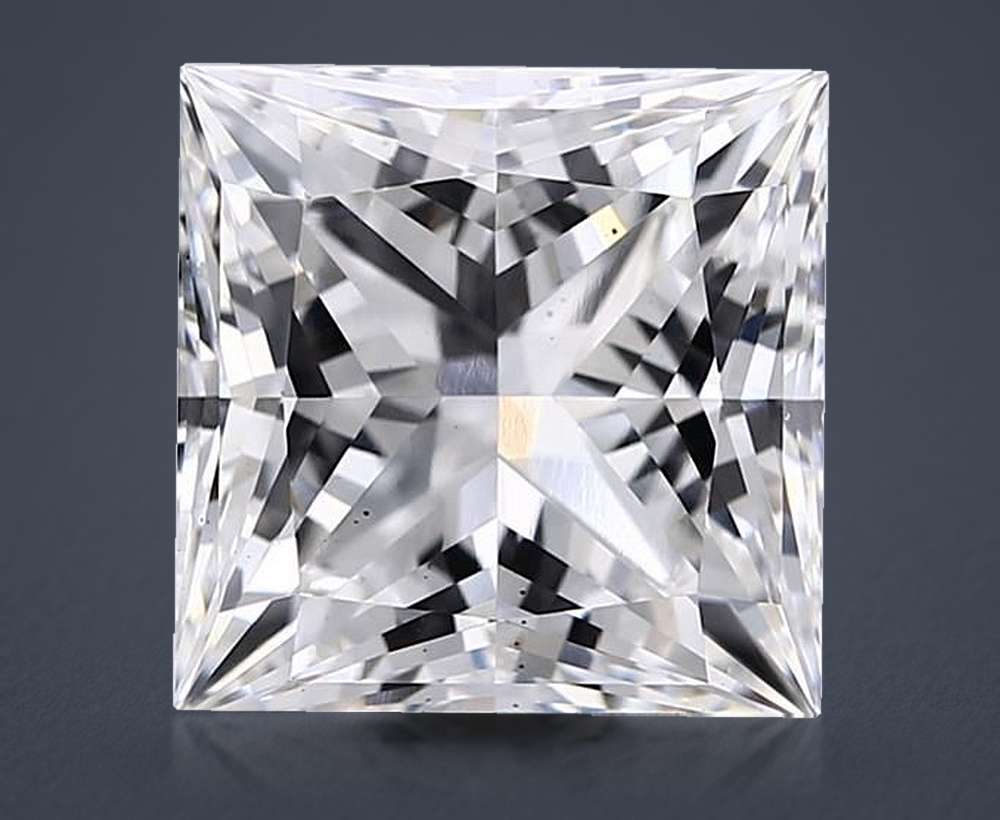 5.04ct G VS2 Rare Carat Ideal Cut Princess Lab Grown Diamond