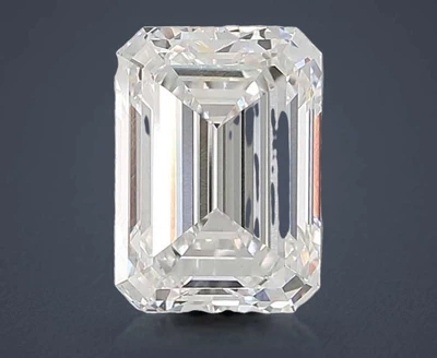 10.09ct F VVS2 Rare Carat Ideal Cut Emerald Lab Grown Diamond