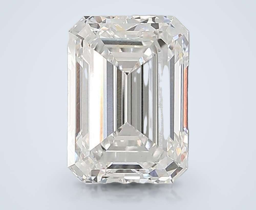 10.09ct F VVS2 Rare Carat Ideal Cut Emerald Lab Grown Diamond