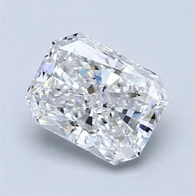 1.30ct E VS2 Rare Carat Ideal Cut Radiant Diamond