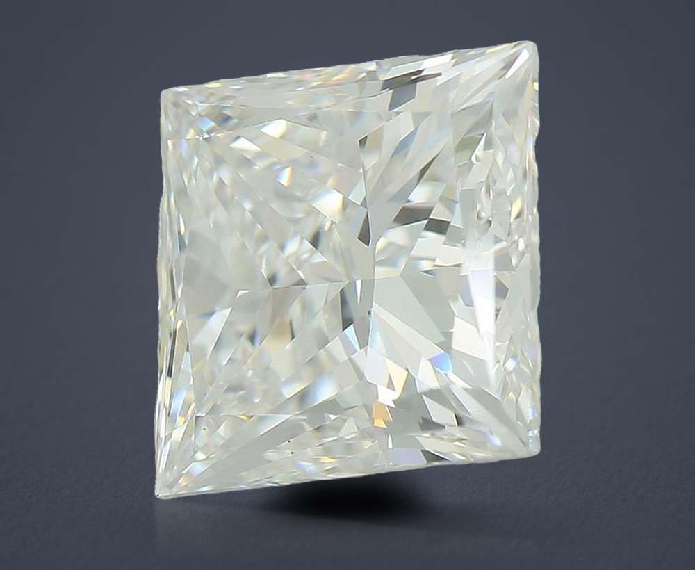 4.90ct E VS1 Rare Carat Ideal Cut Princess Lab Grown Diamond