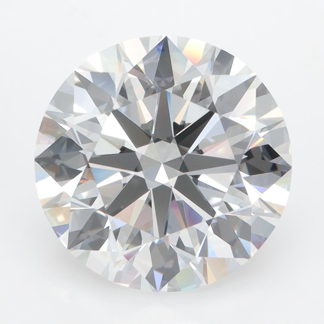 6.12ct E FL Rare Carat Ideal Cut Round Lab Grown Diamond