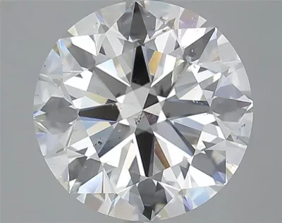5.01ct I SI2 Rare Carat Ideal Cut Round Diamond
