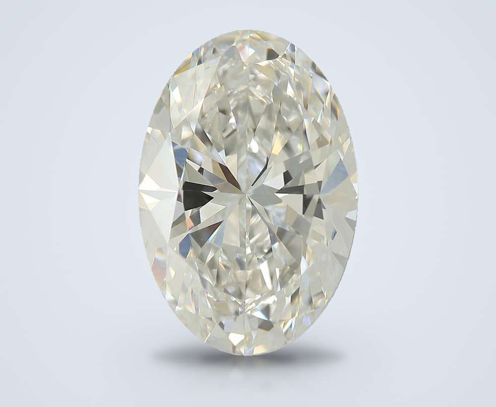 4.41ct F VVS2 Rare Carat Ideal Cut Oval Lab Grown Diamond
