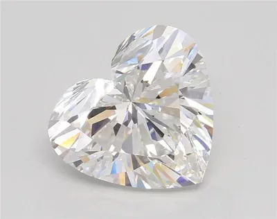 5.72ct E VVS2 Rare Carat Ideal Cut Heart Lab Grown Diamond