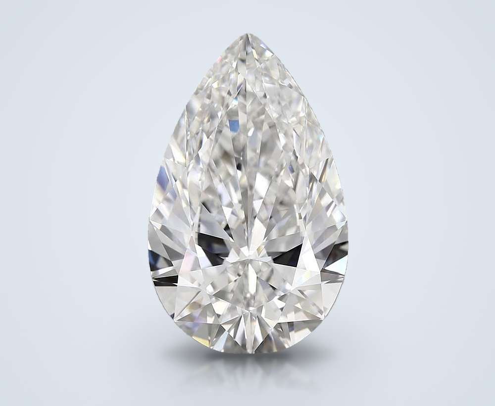 15.63ct E FL Rare Carat Ideal Cut Pear Diamond